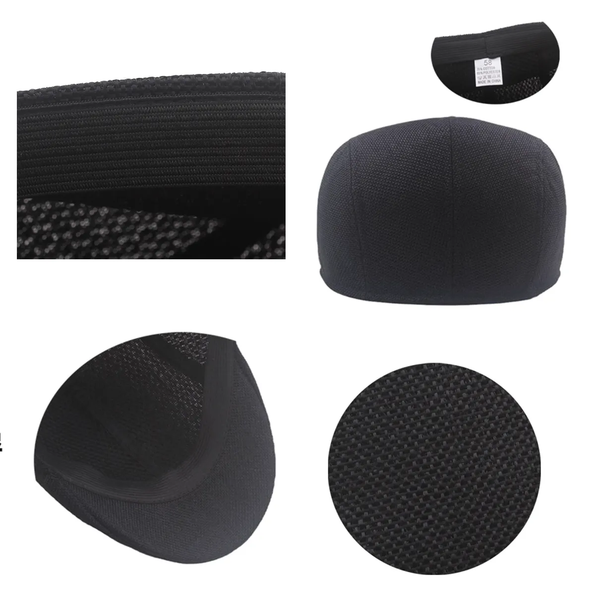 5 Pack Flax Vintage Cotton Linen Beret 4