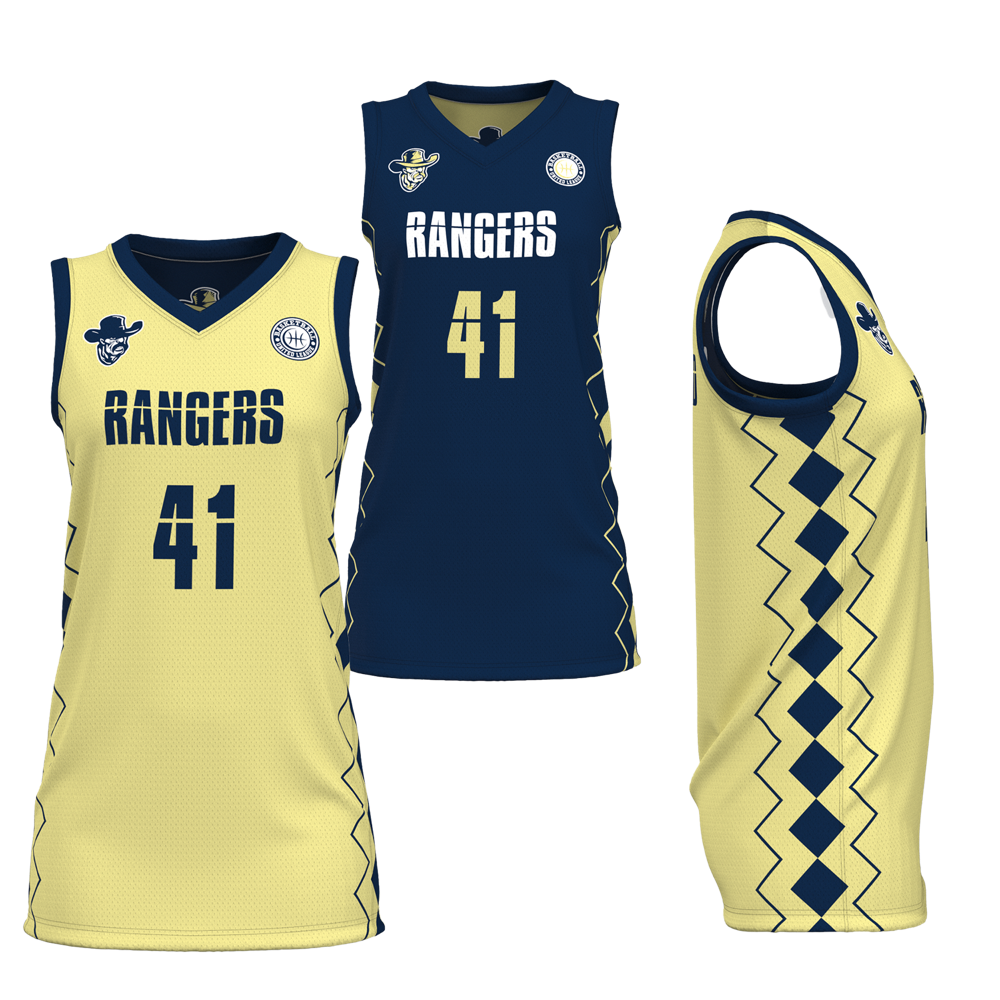 Women's BB V-Neck Reversible Pinhole Mesh Basketball Jersey 1