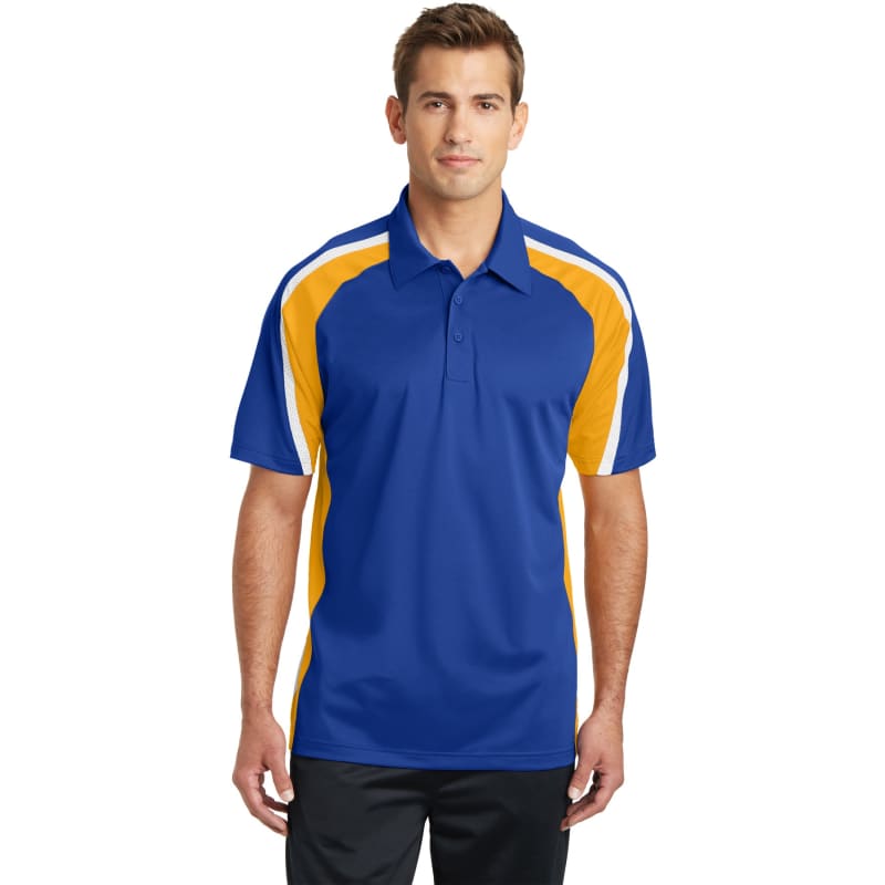 Sport-Tek Tricolor Micropique Sport-Wick Polo. 10