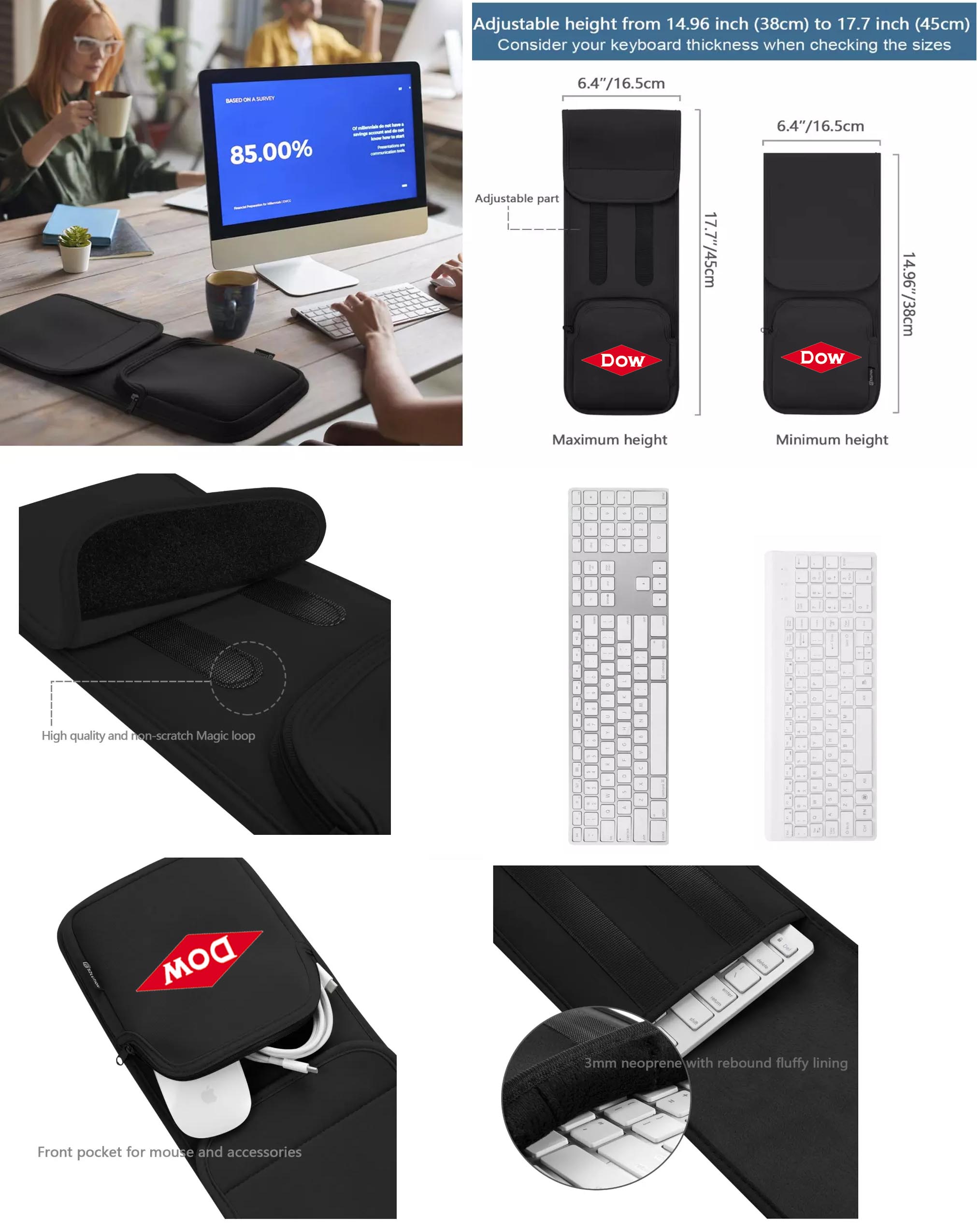 iBank ® Neoprene Keyboard Sleeve Travel Case Pouch 2