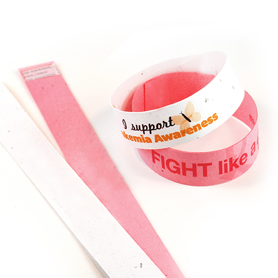 Single Sided Seed Paper Wristbands Slim 3