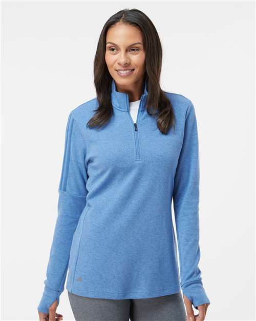 Women's 3-Stripes Quarter-Zip Sweater Pullover - A555 31