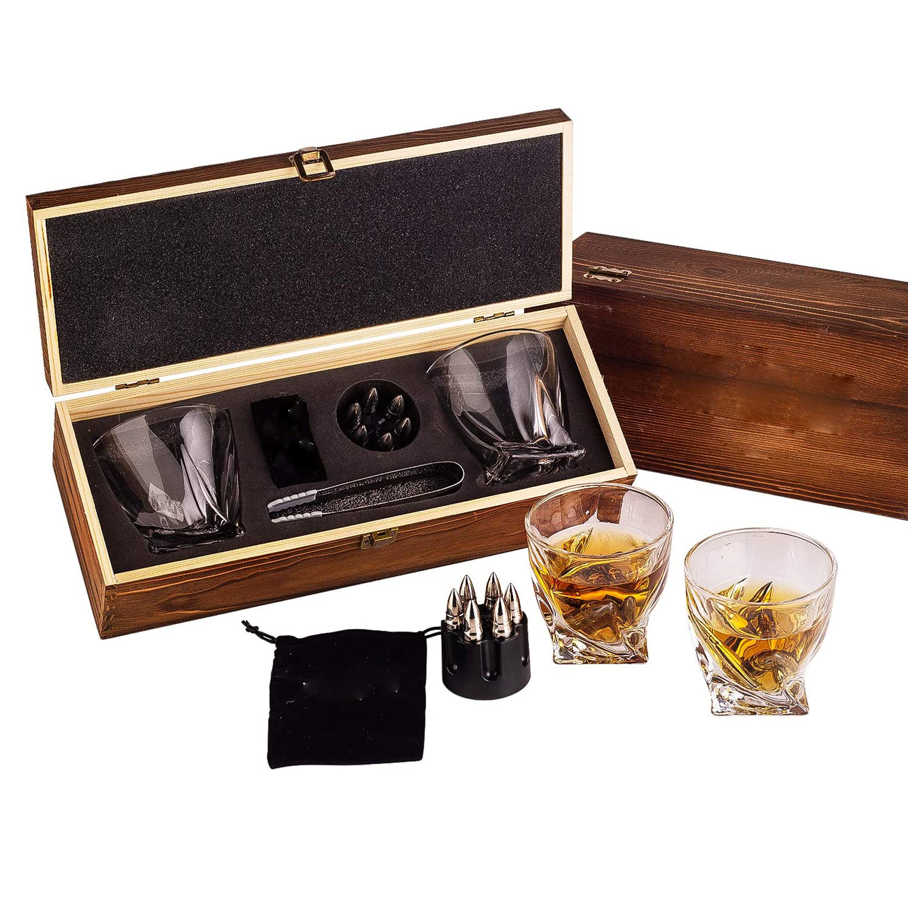 Whiskey Stones Gift Set for Men 2