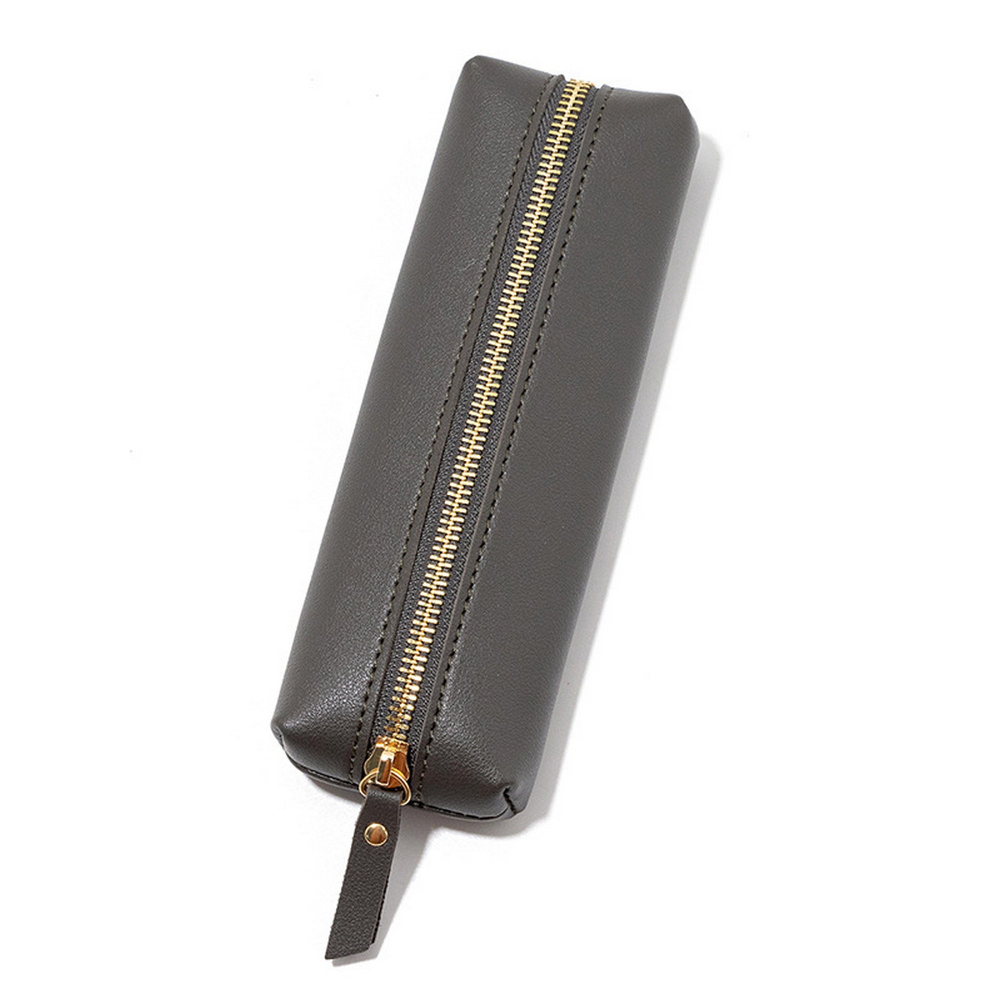 Pu Leather Zippered Pencil Case 7