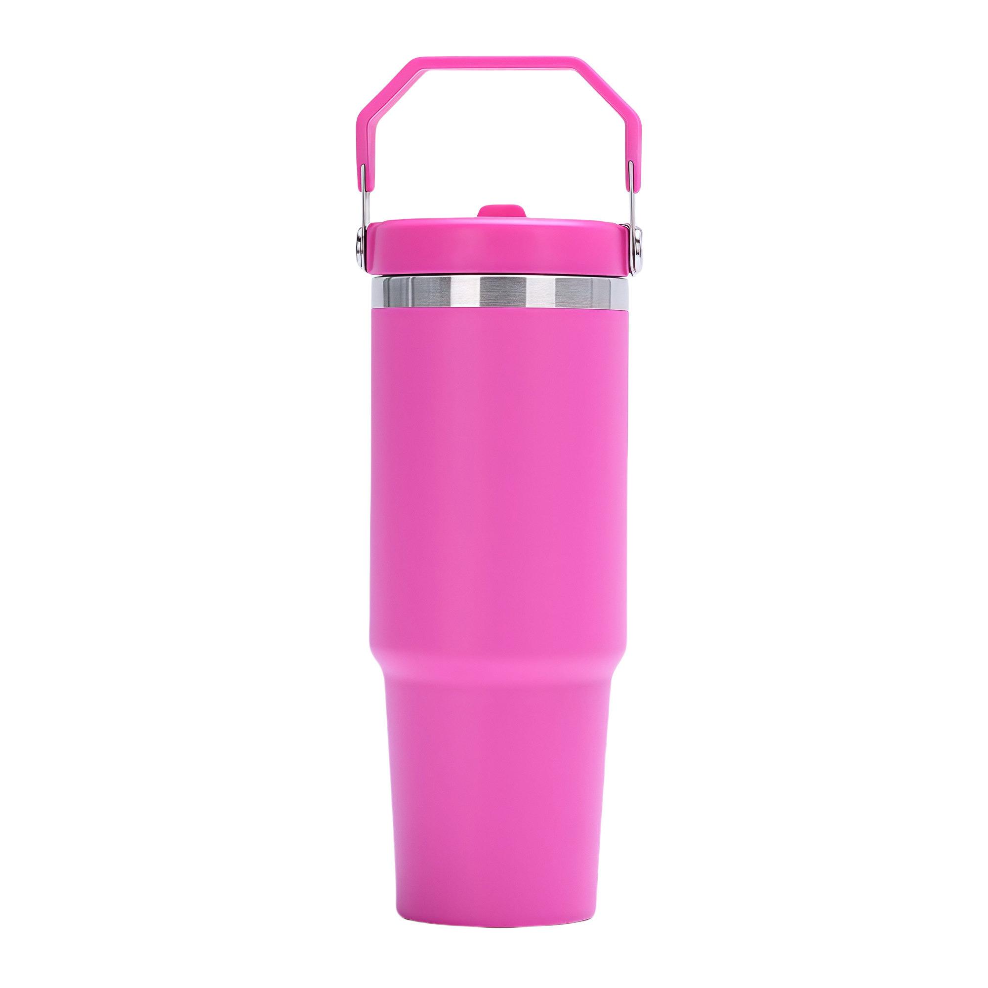 30oz Large Capacity Double Wall Vacuum Insulated Stainless Steel Tumbler with Straw 5