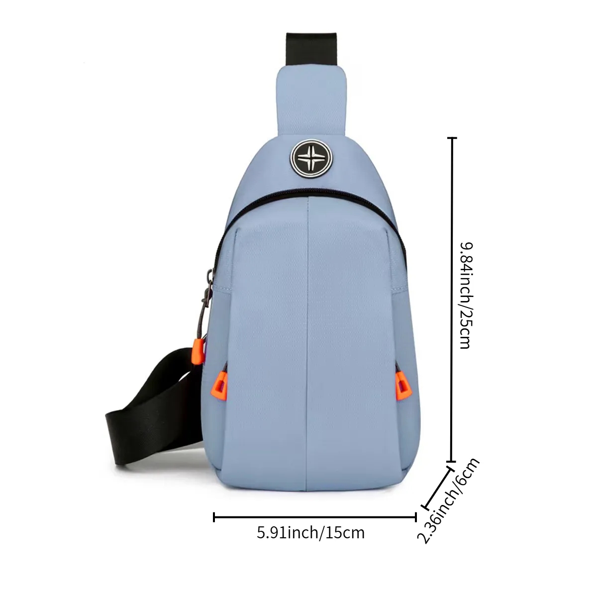 Travel Outdoor Crossbody Sling Bag W/ Headphone Jack 6