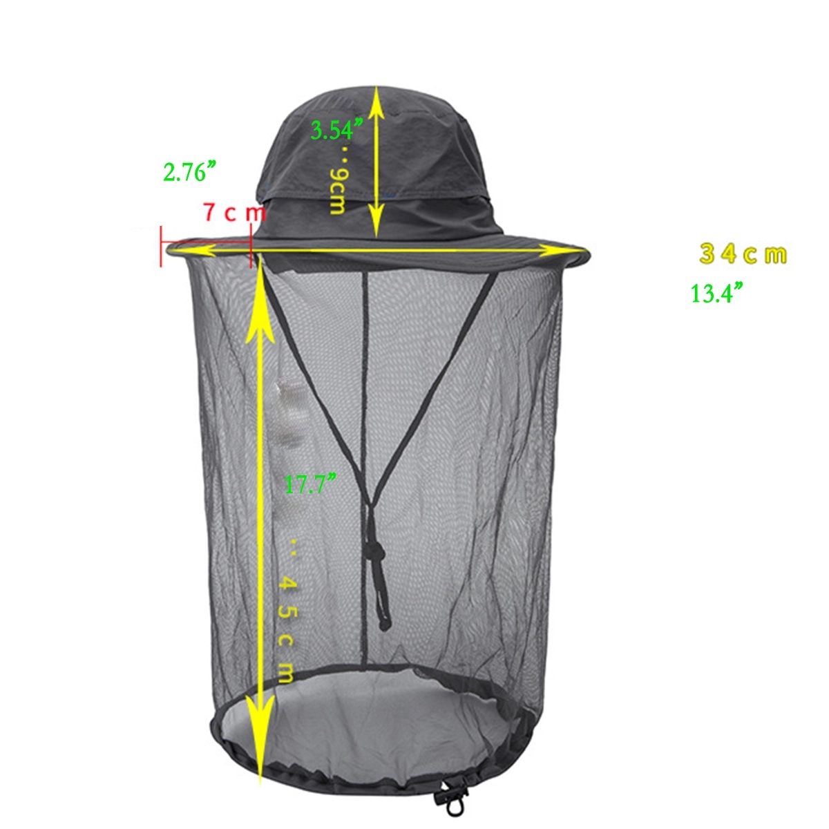 Outdoor Anti - Mosquito Bucket Hat With Net Mesh 4