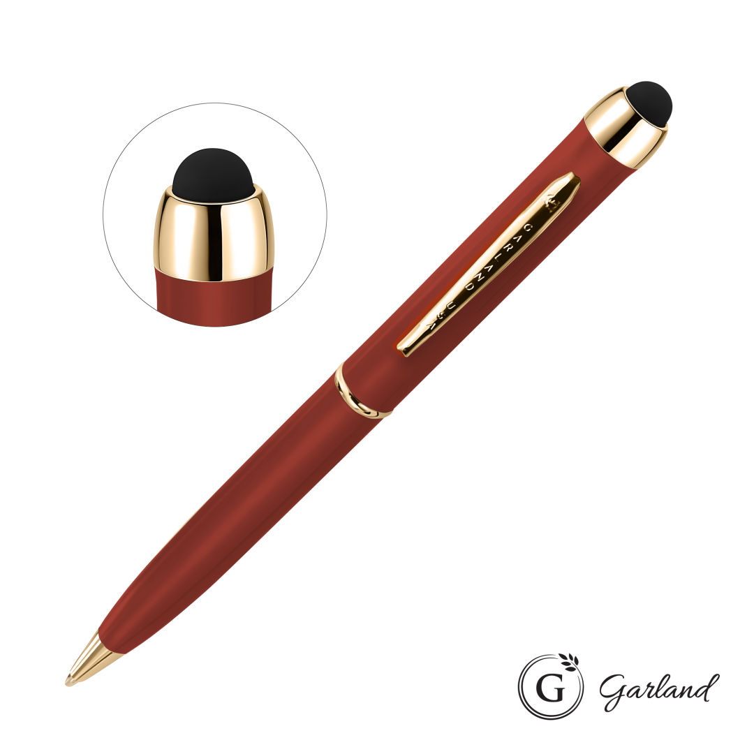 Garland® Stylus Matte Ballpoint Twist Pen - Gold 12