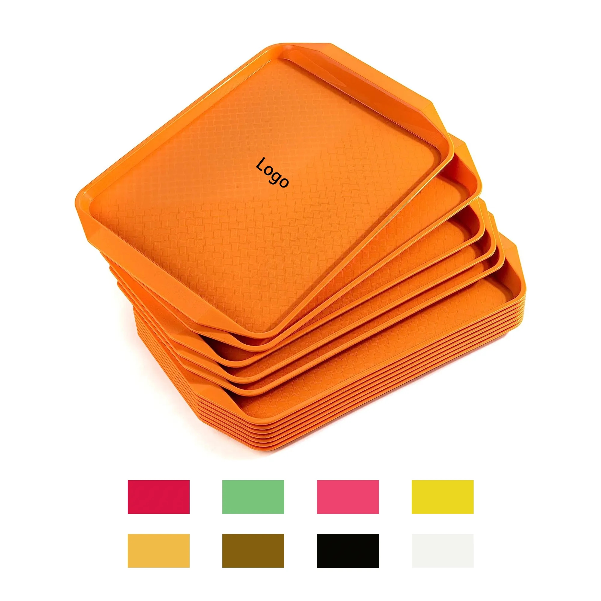 MOQ 20pcs Hotel Restaurant Square Amphora Plastic Tray 2