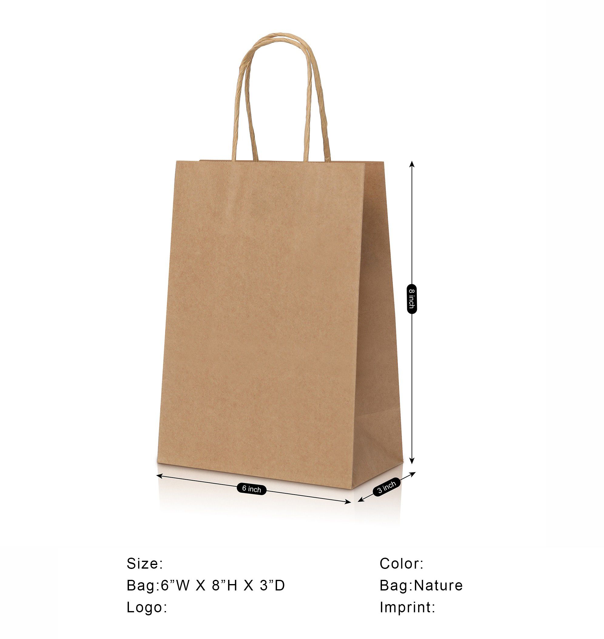 Twisted Handle Kraft Shopper Bag 4