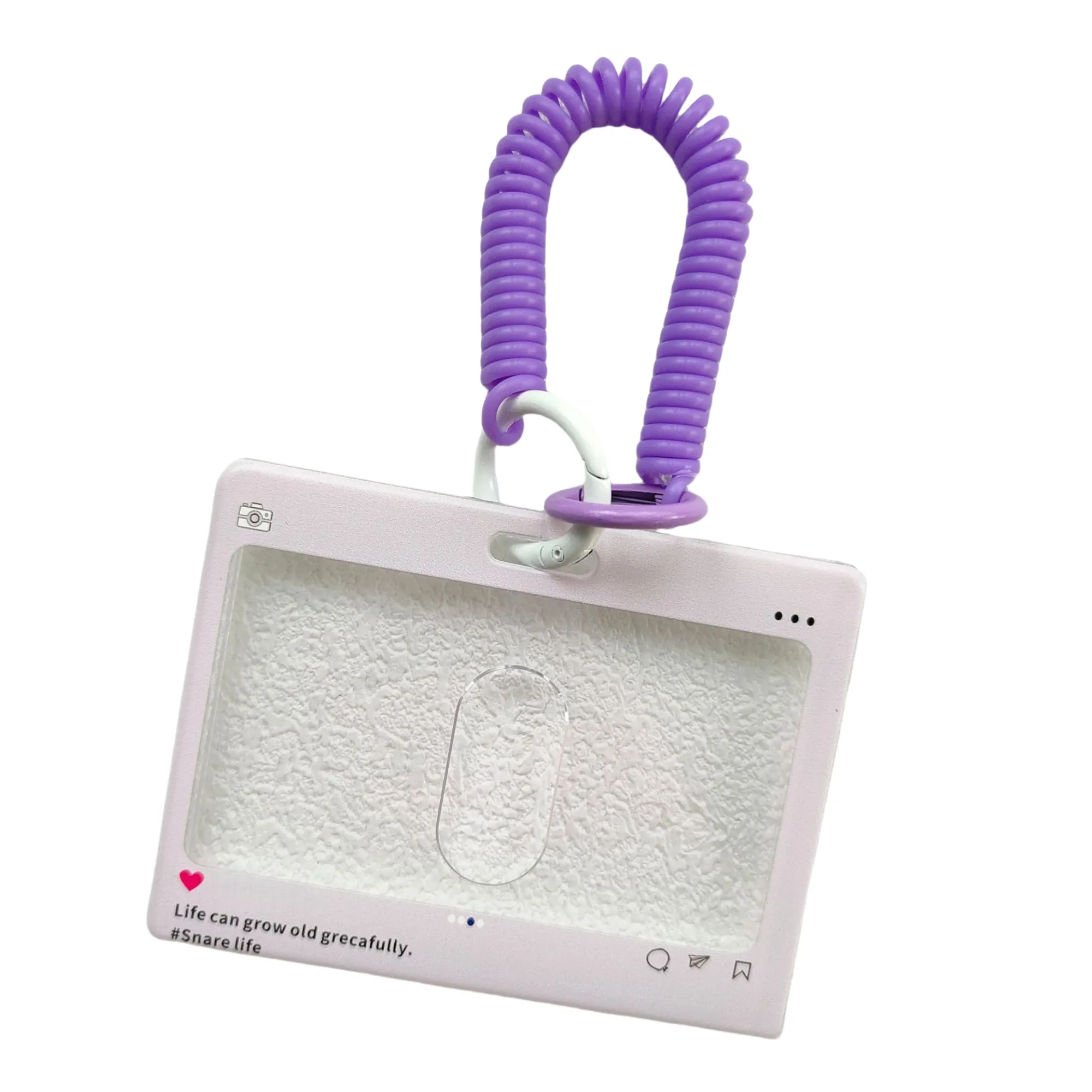 Acrylic Card Holder Keychain 6