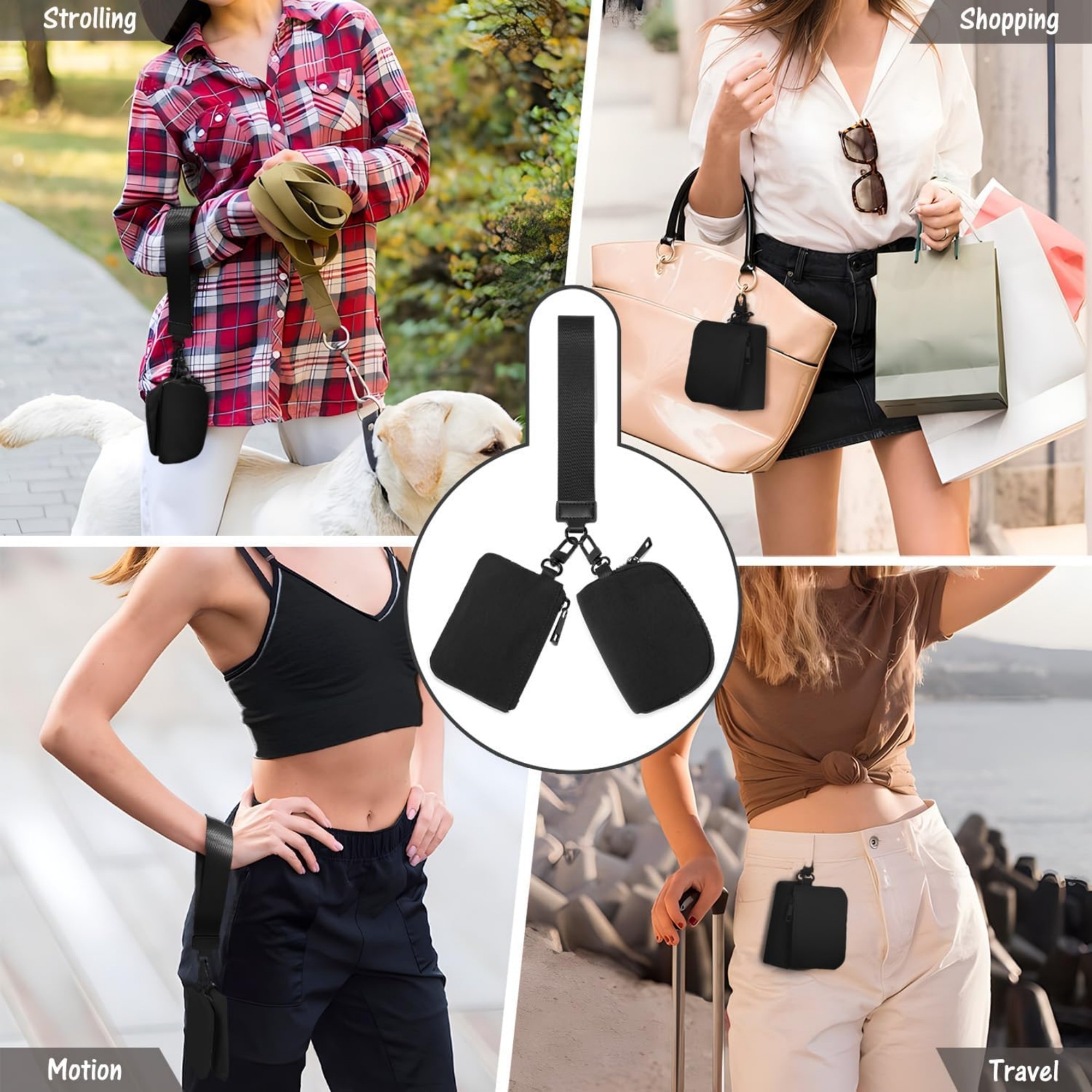 Mini Zip Around Wristlet Wallet 2