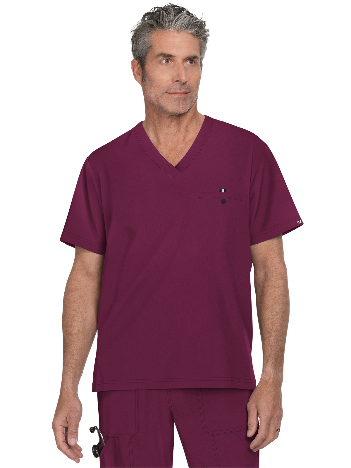 koi - Next Gen - Men's One-Pocket V-Neck Tuck-In On Call Top 23