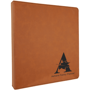 10 1/2" X 11 1/2" Laserable Leatherette 3 Ring Binder With 1" Slant D Rings 5