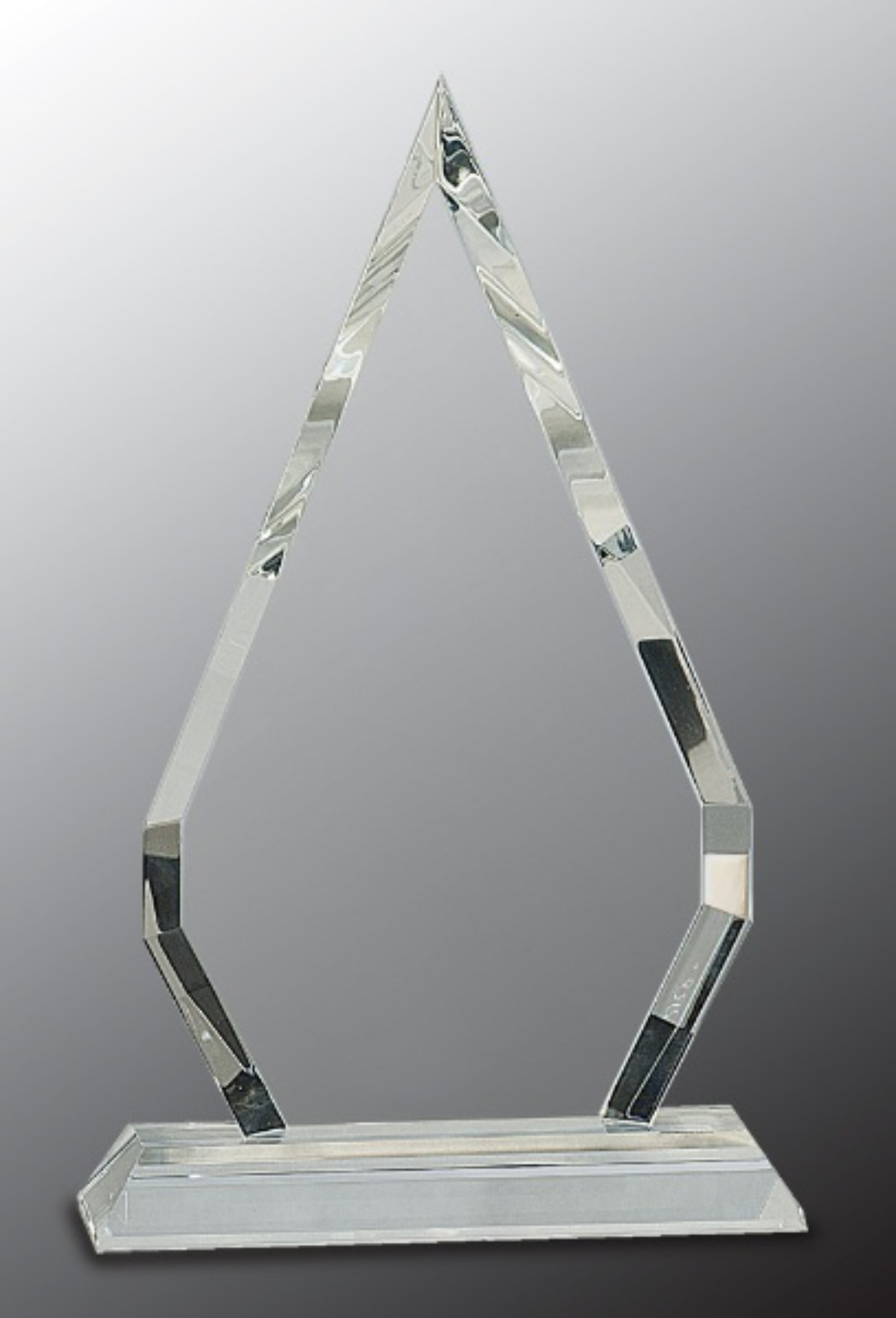 10" Crystal Diamond Award on Clear Pedestal Base 2
