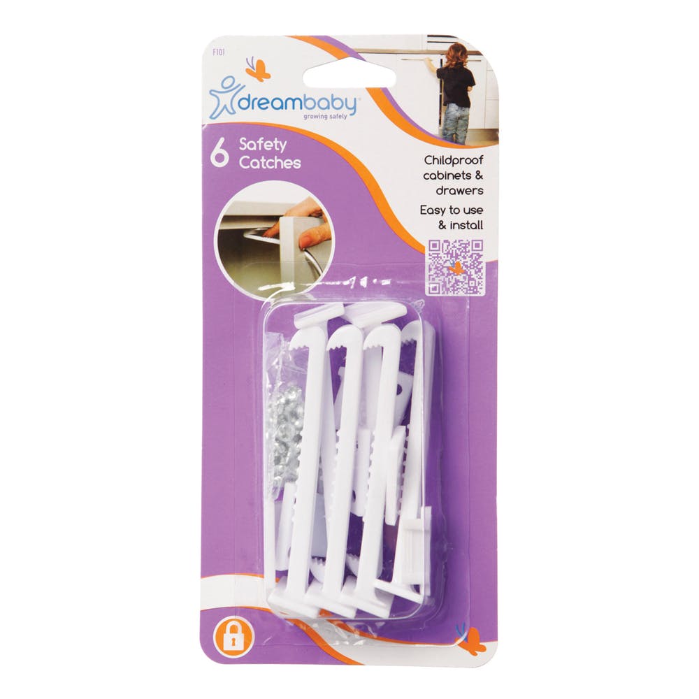 Safety Catches - Drawers & Cabinets 6 Pack 2