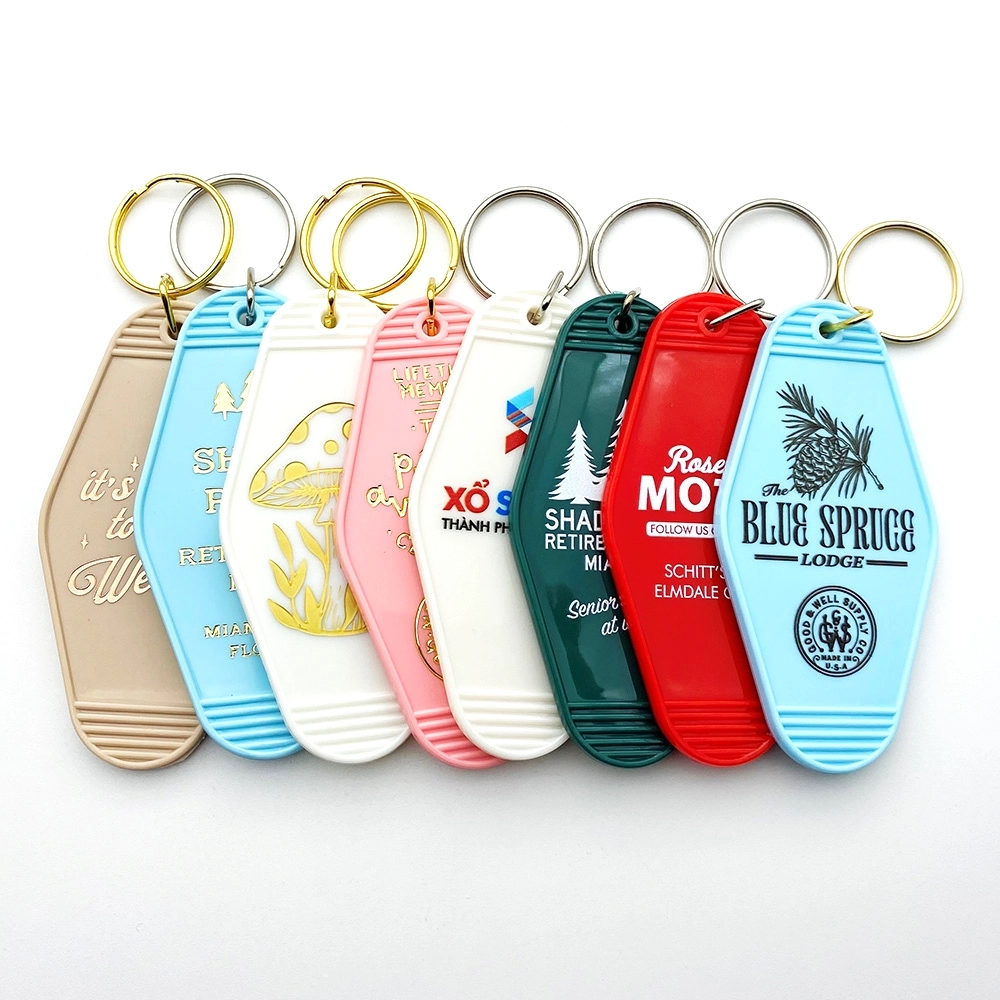 Old Style Motel Key Chains 14