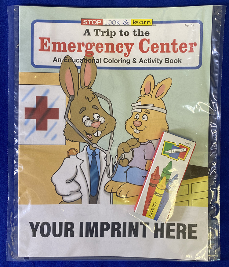 COLORING SET - A Trip to the Emergency Center Coloring Book Fun Pack 4