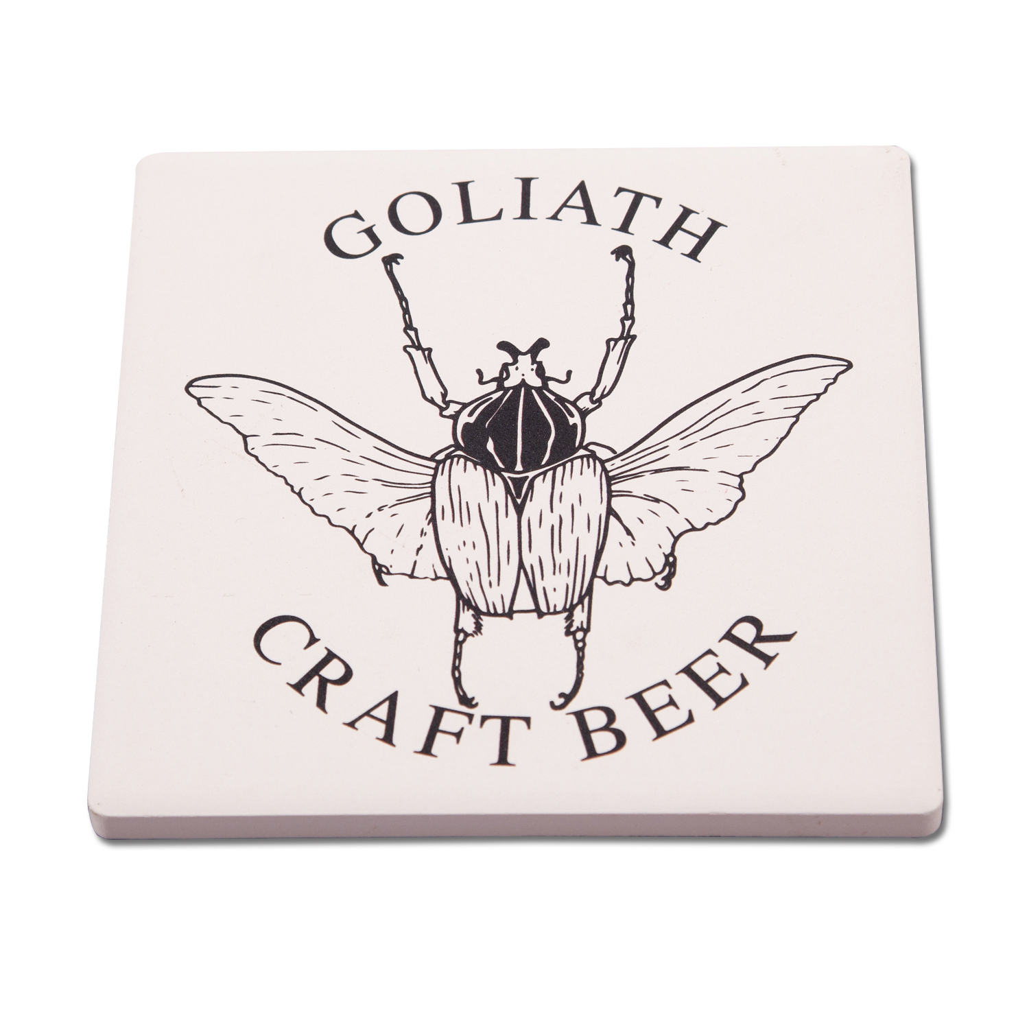 Square Ceramic Coaster (2 Color Imprint) 2