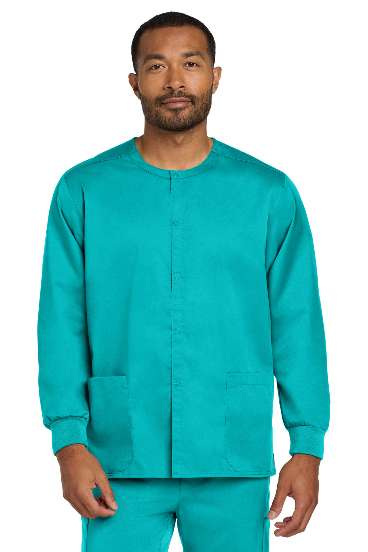 Wink® Unisex WorkFlex Snap-Front Scrub Jacket 34