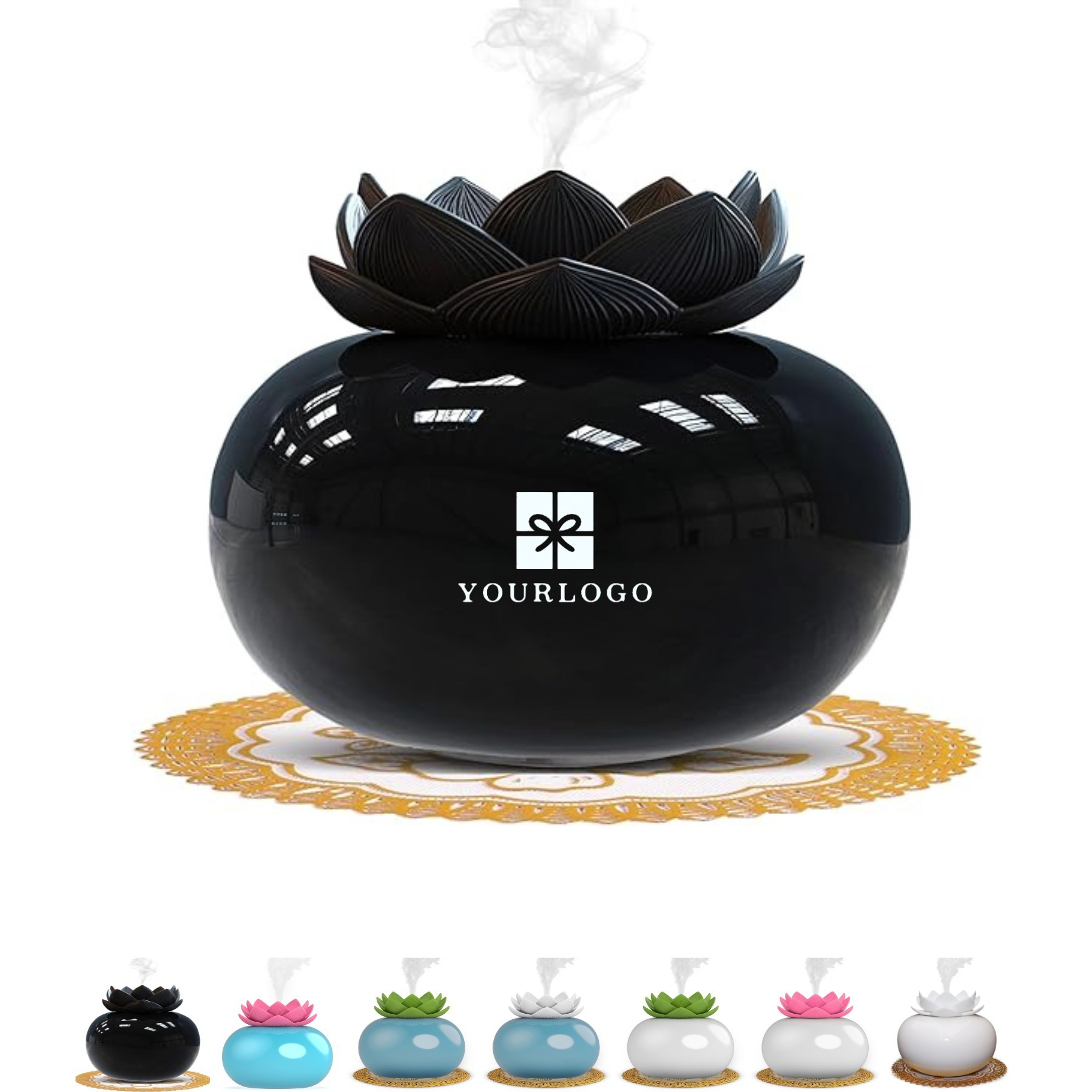 Lotus Flower Auto Aromatherapy Diffuser
 1