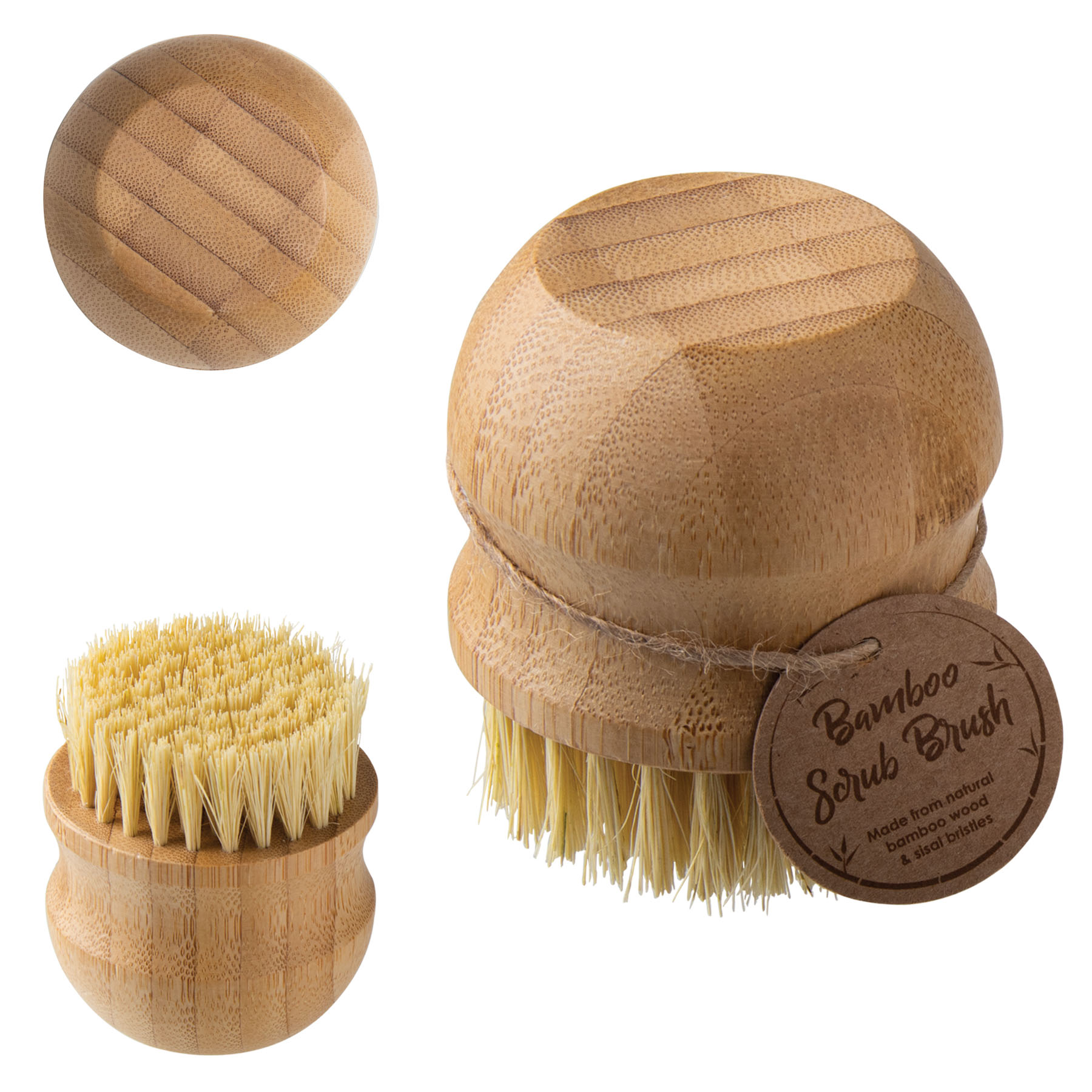 Bamboo Scrub Brush 4