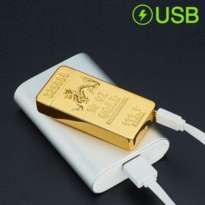 Exquisite Dragon Gold Dual Arc Lighter With Dragon Mark 12