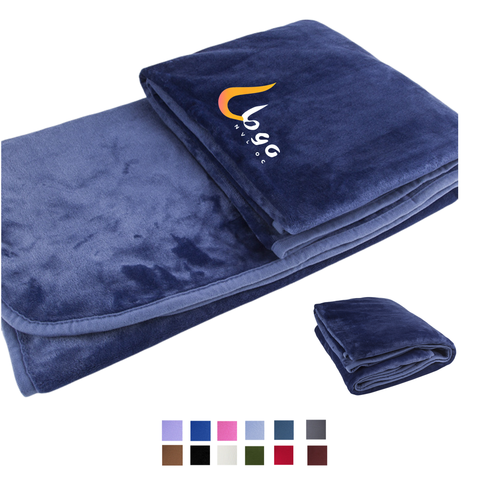 Plush Solid Color Flannel Blanket 2