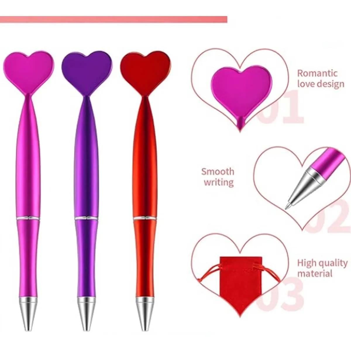 Heart Shaped Ballpoint Pen 3