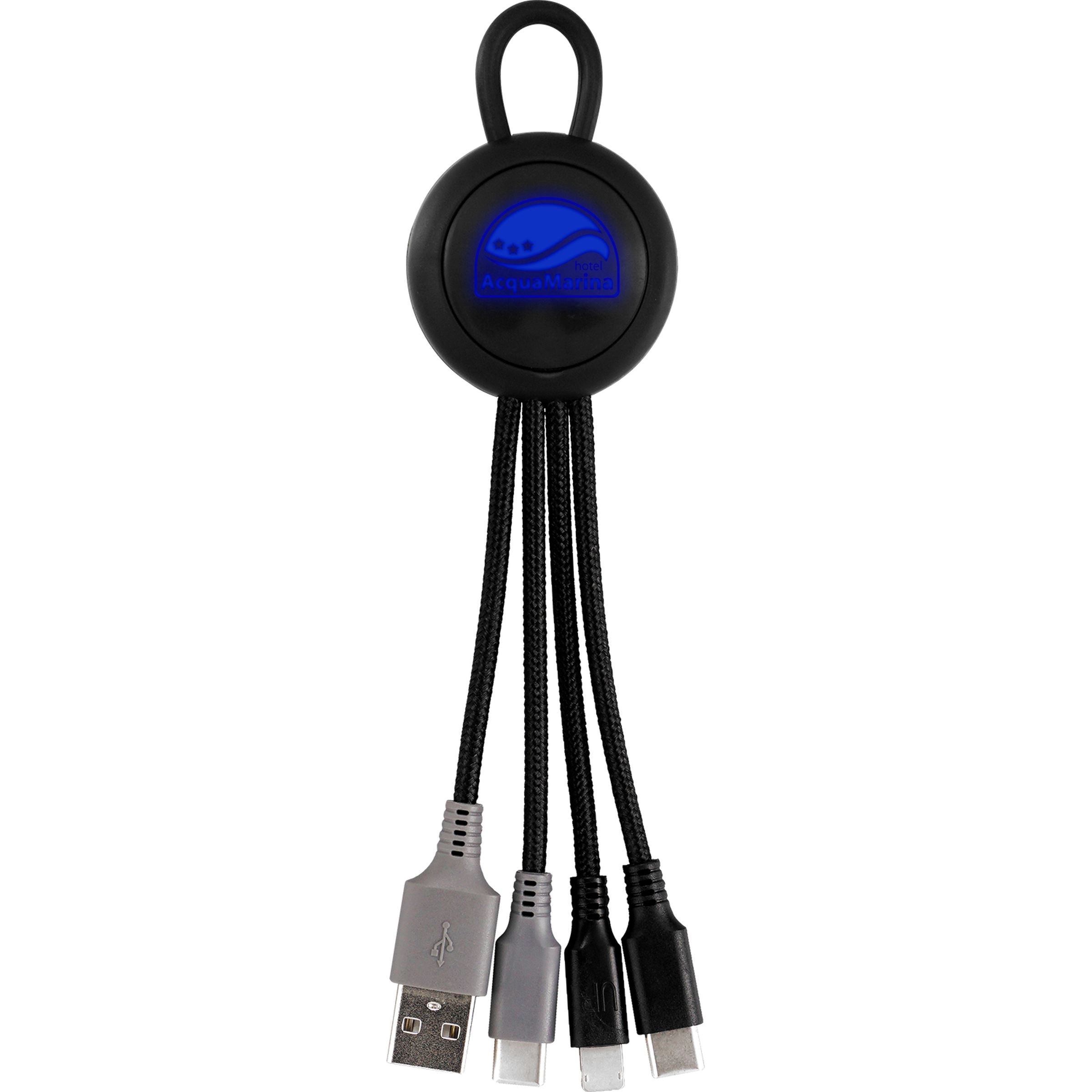 Color Light Up Loop 3-in-1 Duo Charging Cable 9