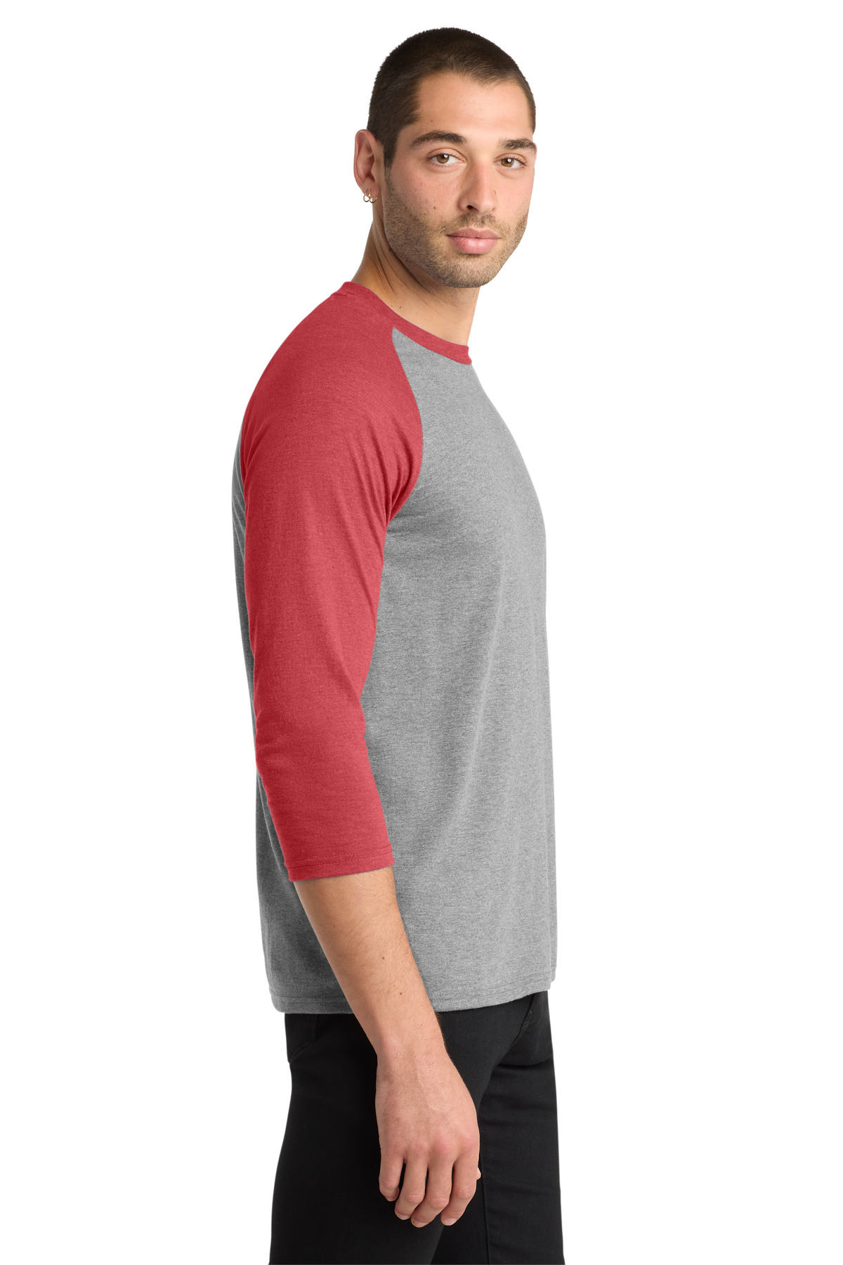 District Perfect Tri 3/4-Sleeve Raglan. DM136 28
