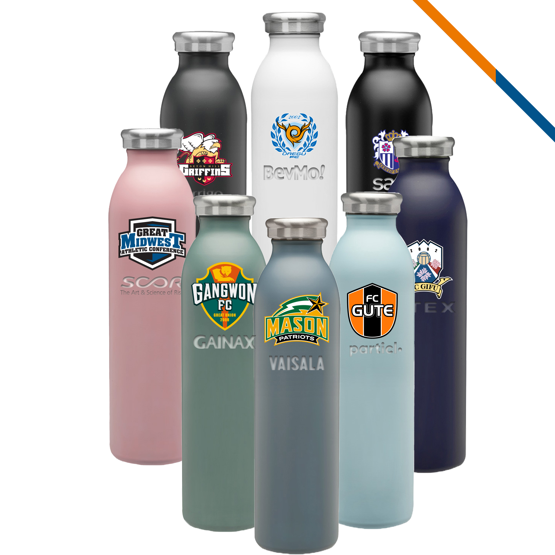 Liga Stainless Steel Water Bottle - 20 OZ., custom water bottle with logo imprint 9