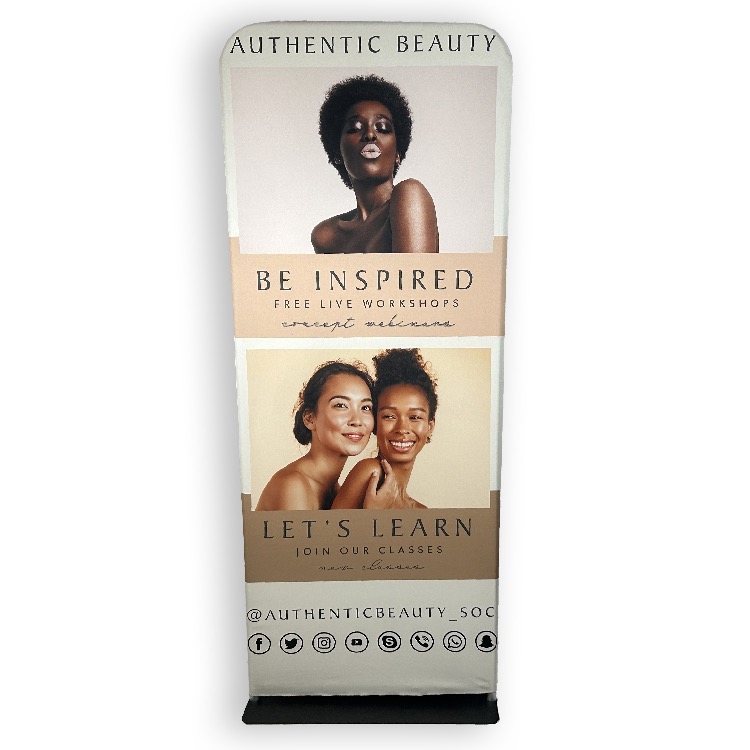 32 in. x 80 in. Tension/Tube Banner with Stand (Dye Sub) 3