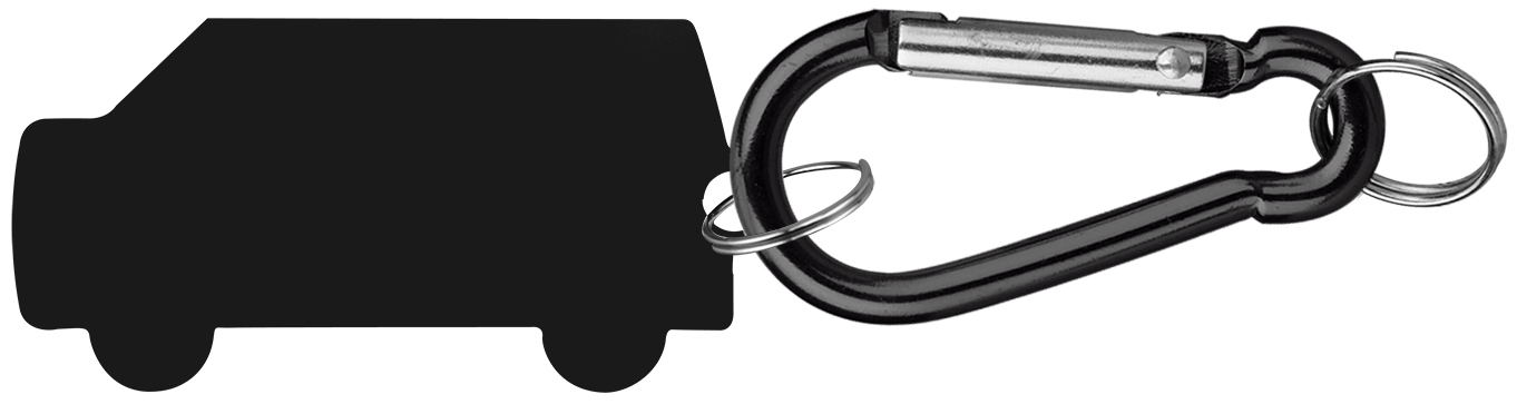 Aluminum Key Holder & Dog Tag with Carabiner 1