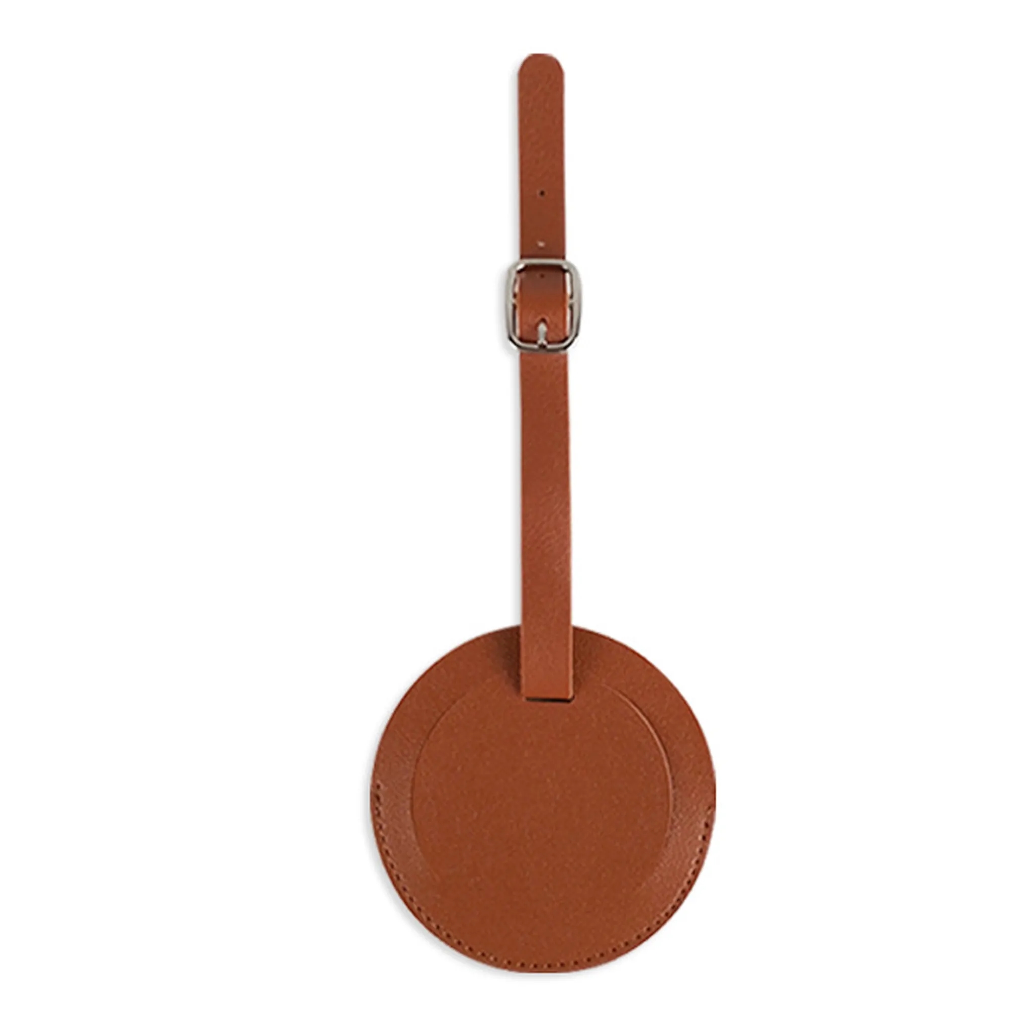 Round PU Leather Luggage Tag 1