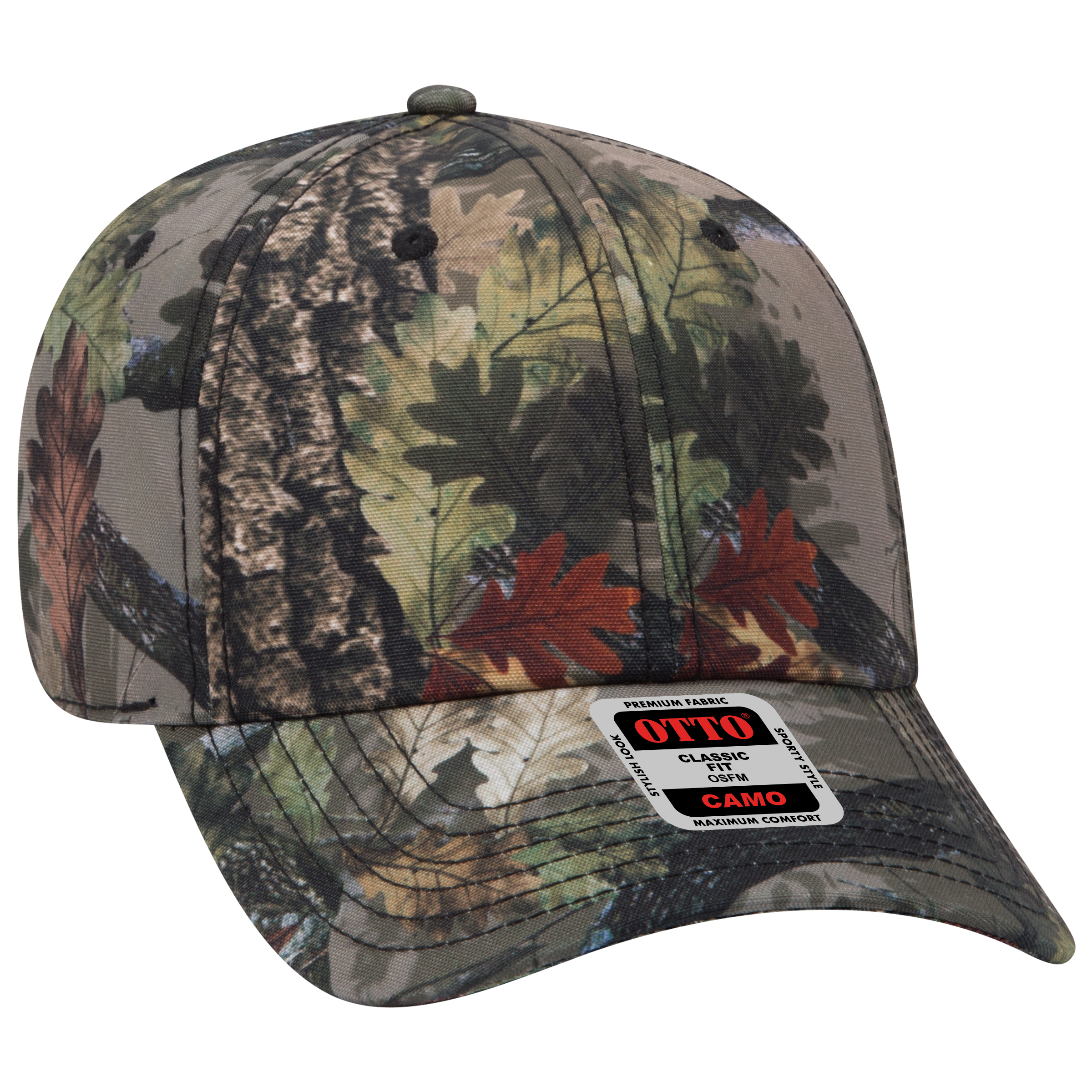 OTTO CAP® Camouflage 6 Panel Low Profile Baseball Cap 2