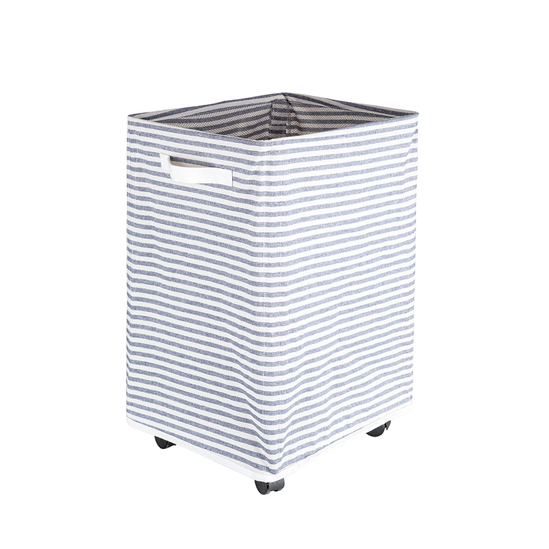 Large Collapsible Laundry Basket w/ wheels 3