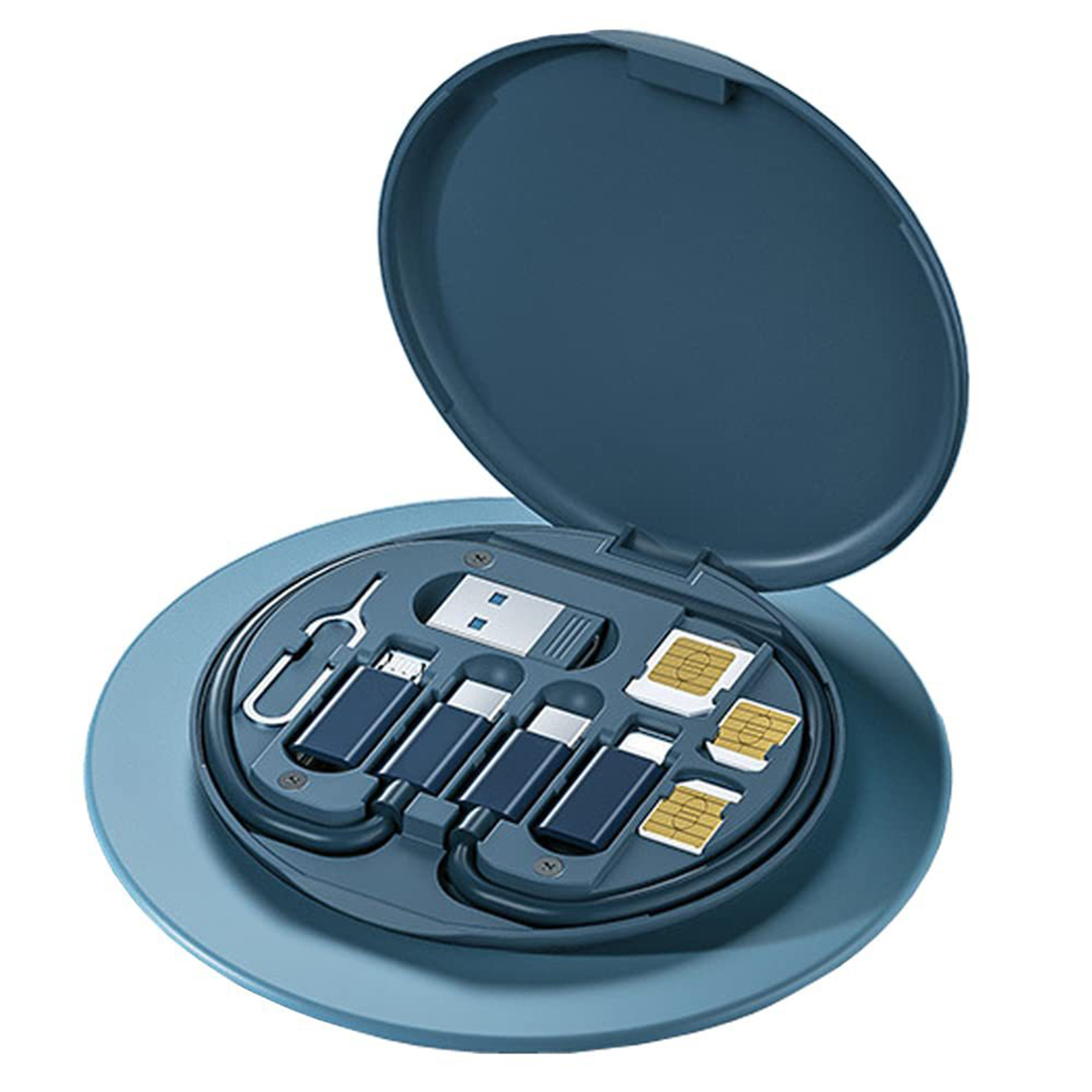 Fast Charge Portable Usb Adapter Card Storage Set 1
