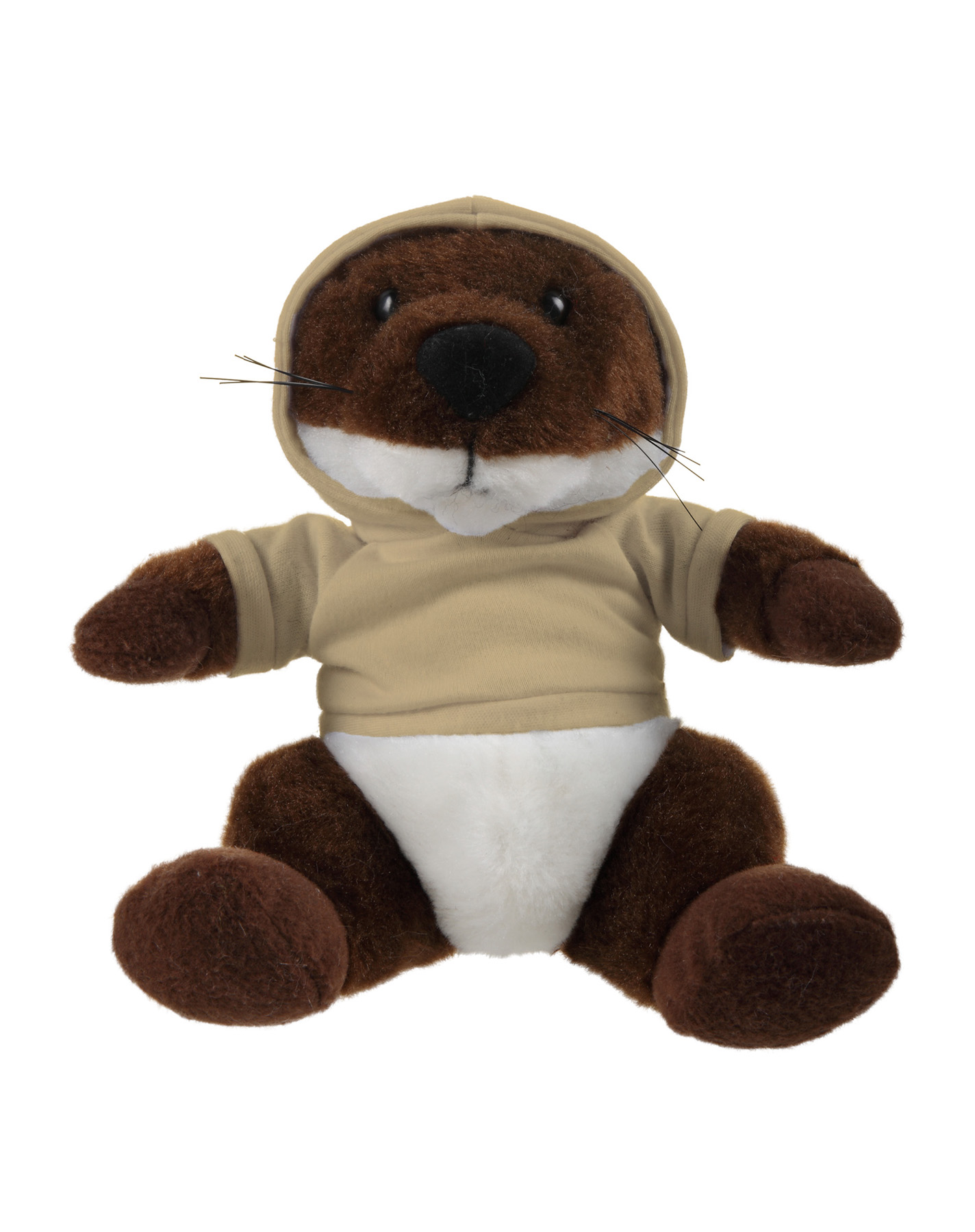 Soft Plush Stuffed Sitting Otter wearing a Hoodie 16