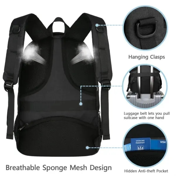 Large Laptop Backpack with USB Charging Port 7