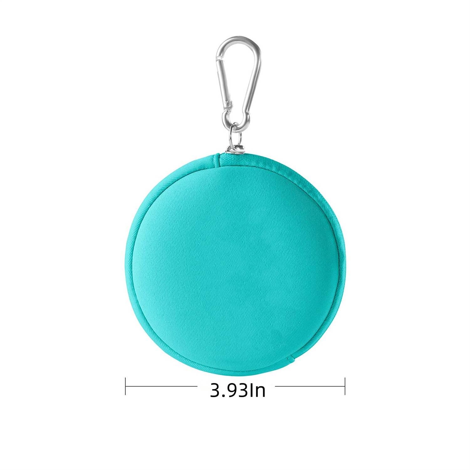 Neoprene Hanging Zippered Round Coin Pouch 3