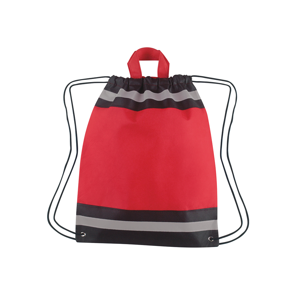 Horizon Reflective Drawstring Backpack Tote 17