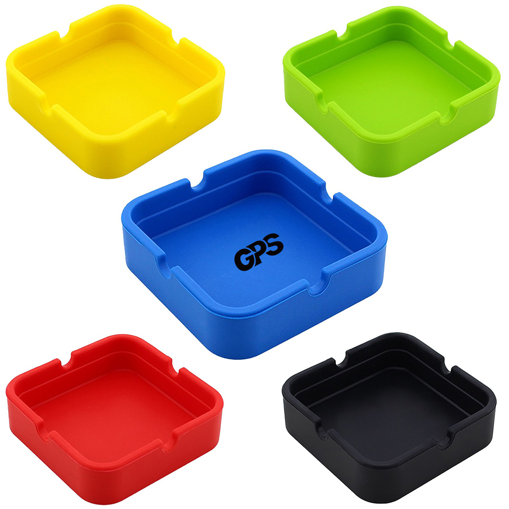 Square Silicone Ashtray