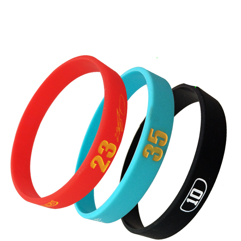 Debossed Motivational Silicone Wristbands 5