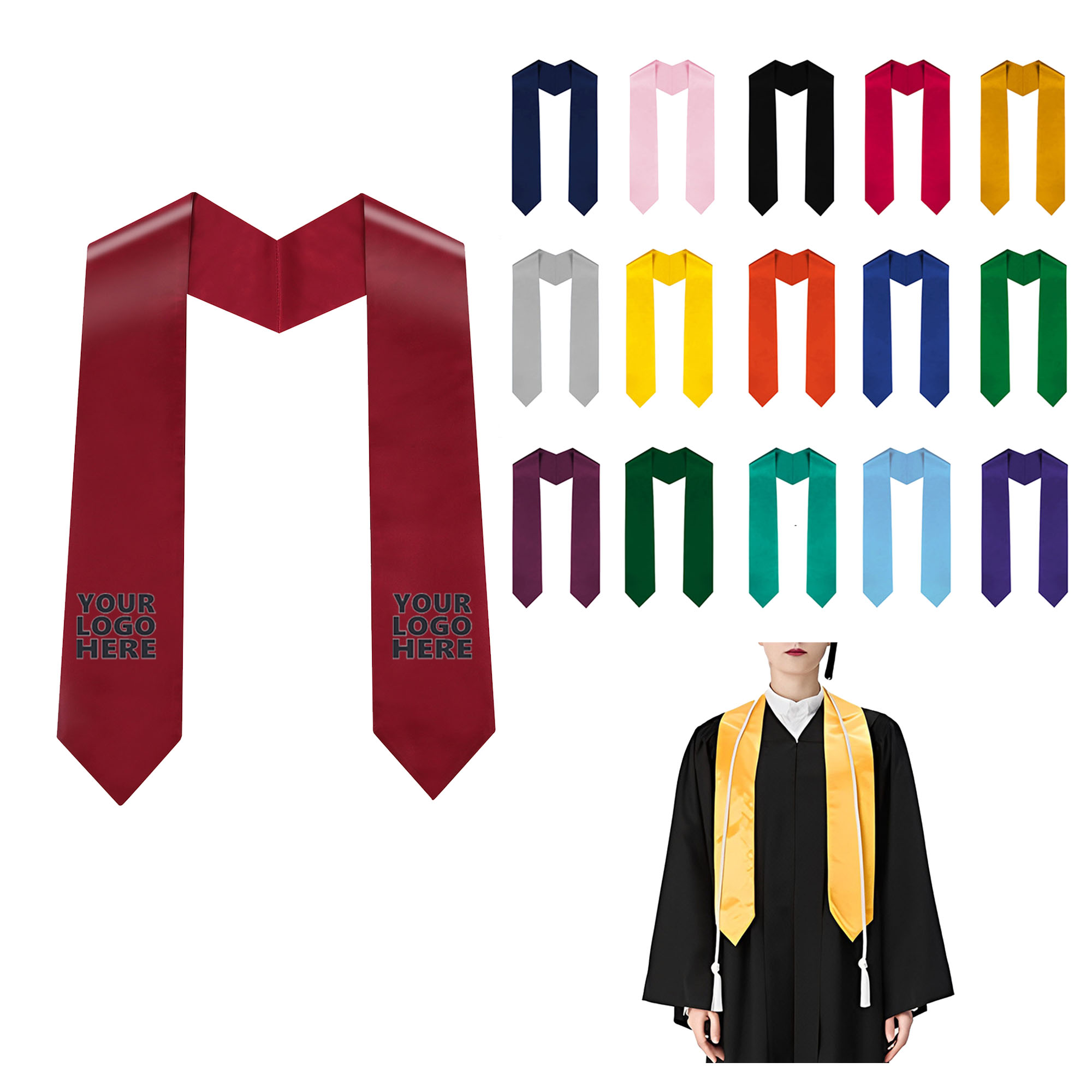 Custom Adult Honorary Graduation Stoles 2