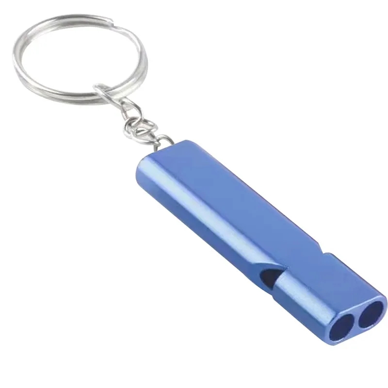 Emergency Survival Double Tube Whistle Keychain 2