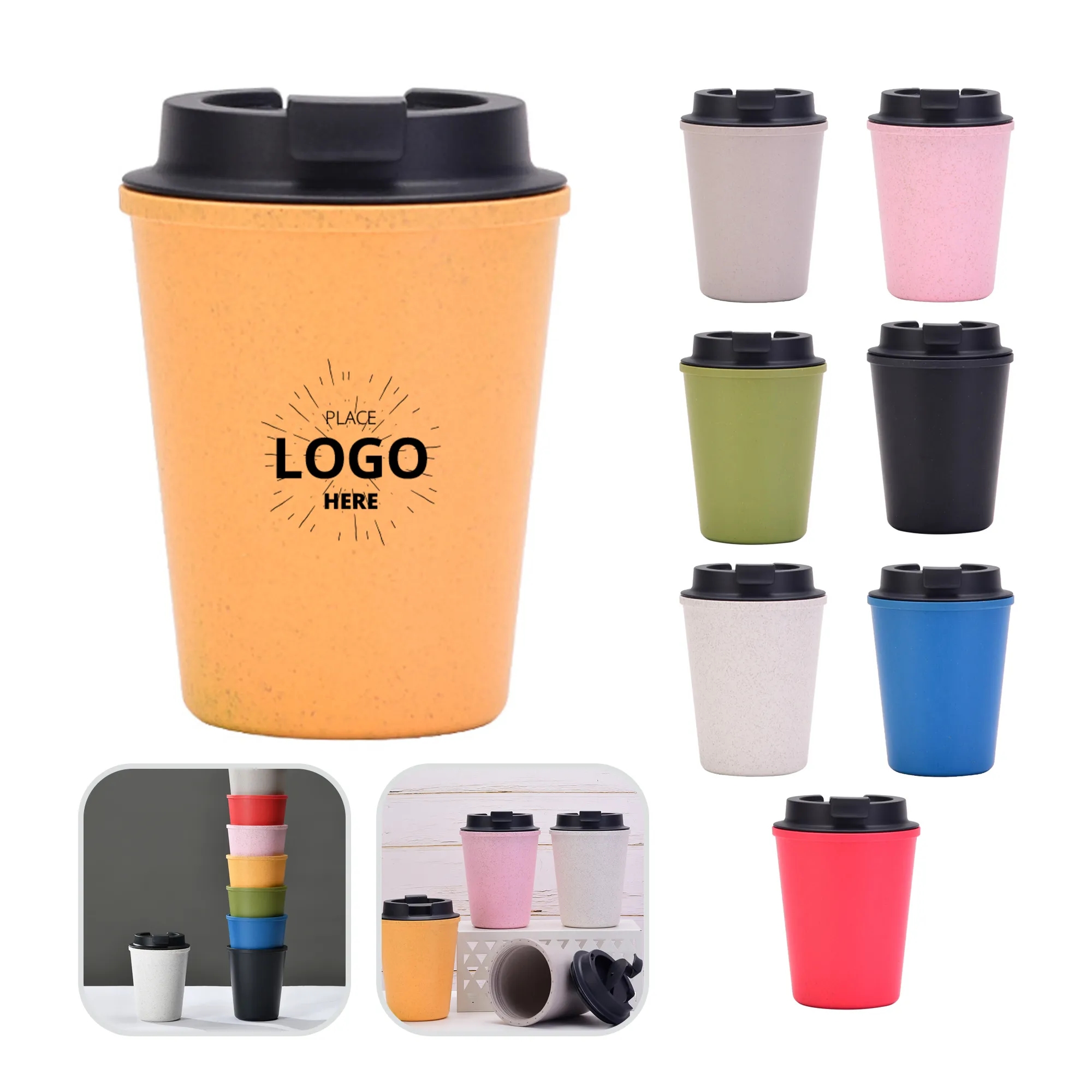 12OZ Wheat Straw Coffee Cup 10