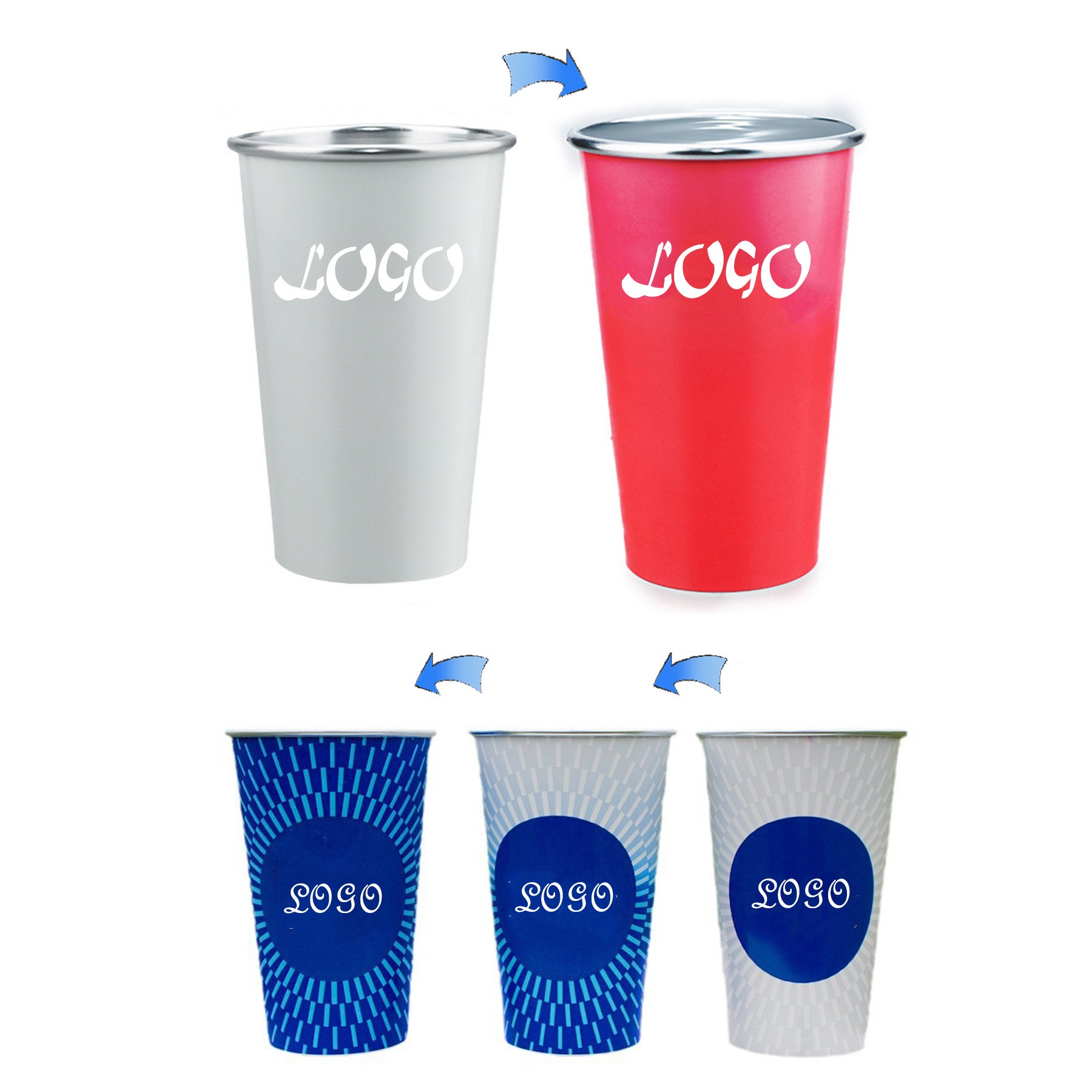 15Oz Color-Changing Aluminum Cup