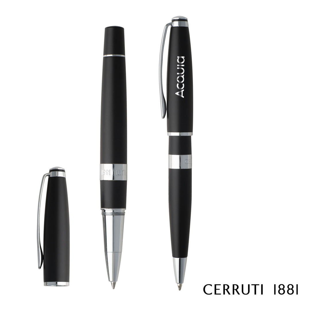Cerruti 1881® Bicolore Ballpoint & Rollerball Pen Gift Set 4
