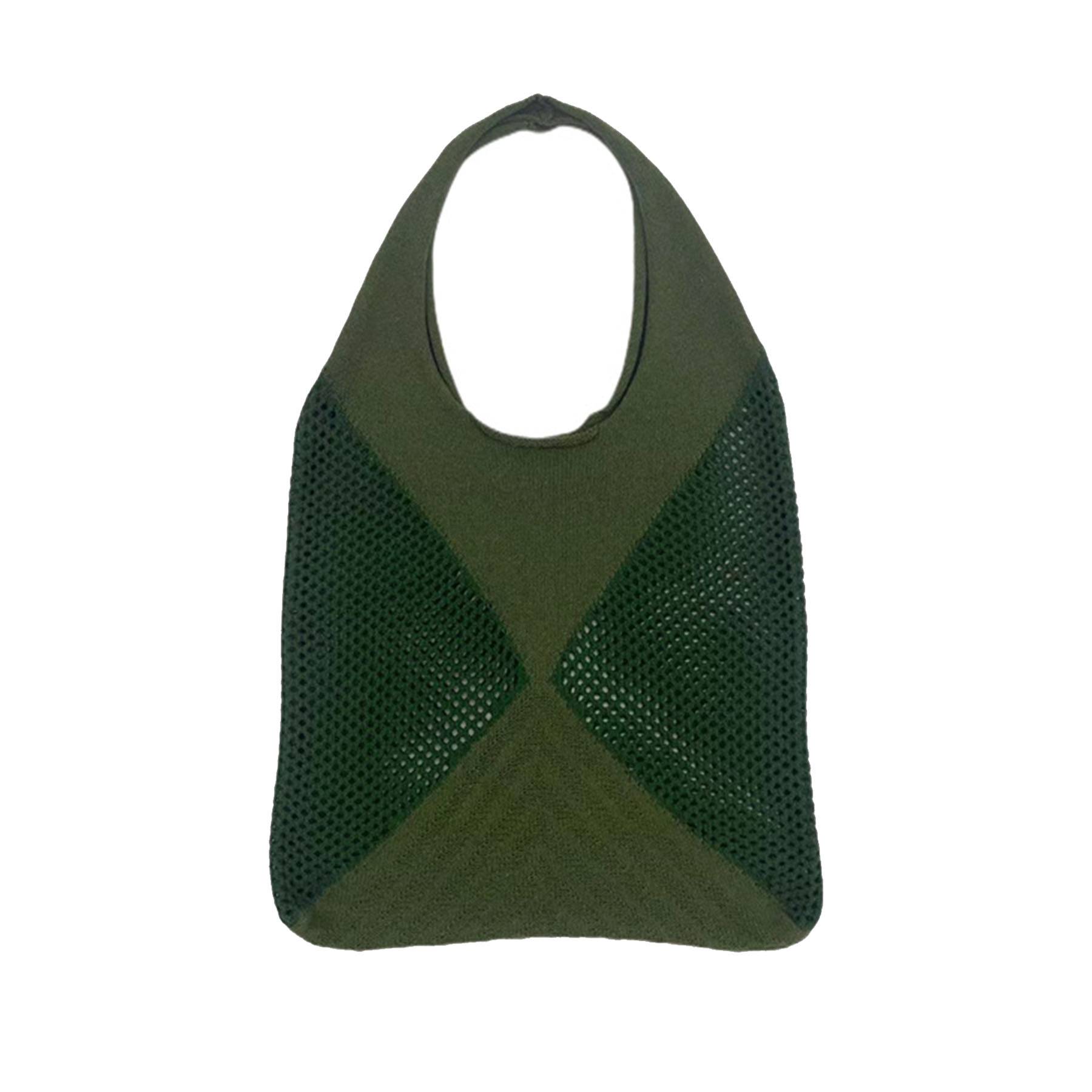 Polyester Patchwork Knit Tote Bag 3